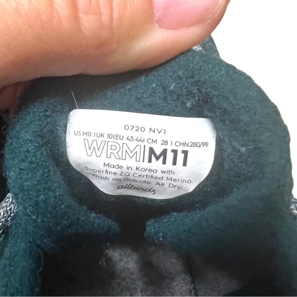 ALLBIRDS Wool Runners in Calm Teal Green Size 11 — Men’s - Picture 7 of 7